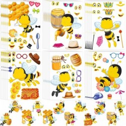 36 Sets Christmas Stickers DIY Bee Craft Stickers for Kids Classroom Decor Bee Bulletin Board Decor You are My Sunshine Birth...