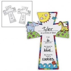 Color Your Own Child of God Crosses - Crafts for Kids and Fun Home Activities $32.97 Kids' Drawing & Writing Boards