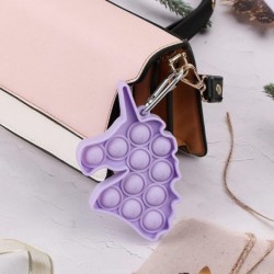 Unicorn Simple Fidget Toy Keychain Mini Pop Fidget Toy Stress Relief Hand Toys Keychain Push Pop Bubble Sensory Toy Wrap Pop ...