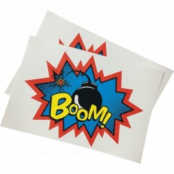 Large Superhero Party Stickers - Superhero Sign Cutout Stickers - Superhero Party Supplies $15.56 Kids' Drawing & Writing Boards