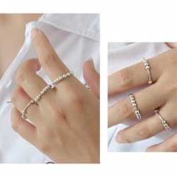 Plated Silver Anxiety Ring Fidget Ring Women Spinner Rings Anxiety Fidget Ring Anxiety Ring with Beads Ring Spinner Ring Medi...