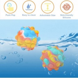 4 Pack Pop Stress Balls Fidget Toys - Push Pop Bubbles Fidgets Sensory Toy Silicone 3D Stress Balls for Stress Relief and Ant...