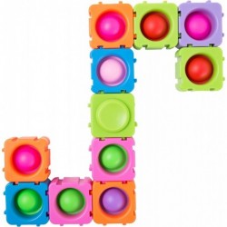 Pop Bubble Toy Building Block Fidget Spinner Toys Detachable Multifunctional Creative Gifts for Kids（16 Pieces） $30.91 Fidget...