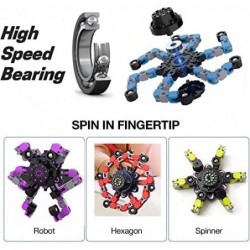 Sensory Funny Fidget Toys Top Focus Toy with Transformable Chain Mechanical Spiral Twister Fingertip Gyro Stress Relief Toy f...