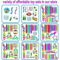 GioesQee 18 pcs Pop Tubes Sensory Fidget Toy for Kids Stress Anxiety Relief Toy Fidget Sensory Toys Pop Tubes Fidget Toy $14....