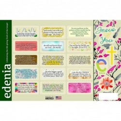 Bible Verse Stickers (Different Verses) - Colorful Quality Christian Scripture Stickers for Bible Journaling - Motivational E...