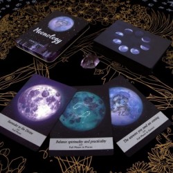 Moonology Oracle Cards in A Tin A 44-Card Deck Gilded Black (Limited Edition) 400 GSM Black Core Cardstock $32.33 Fortune Tel...