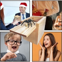 Prank Spider Box Funny Gag Gift [LARGE] Wooden Surprise Gift Box for Money Cash Gift Card Presents Fun Hilarious Trick Box Sc...