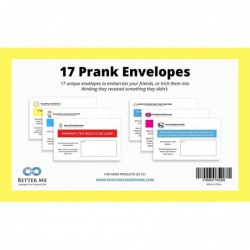 17 Prank Envelopes - Witty Pranks for Adults Funny Envelope for Birthday & Holiday Card. April Fools Day Practical Jokes by M...