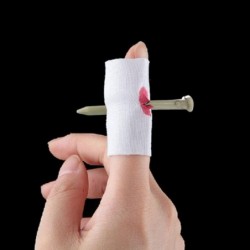 Prank Joke Toy Nail Through Finger Trick Halloween Props Finger Kids Children Gags Practical Jokes Funny Props Finger Wear 1 ...