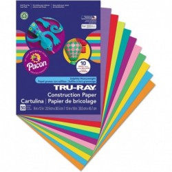 102940 Tru-Ray Construction Paper 76 Lbs 9 X 12 Assorted 50 Sheets/Pack $18.47 Kids' Drawing & Writing Boards