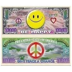 Smiley Face Million Dollar Bill - Pack of 100 - Super Fun Novelty Gift - Best Party Favors $44.58 Gags & Practical Joke Toys