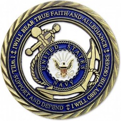 Navy Core Value Bronze Military Challenge Coin $18.71 Gags & Practical Joke Toys