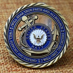 Navy Core Value Bronze Military Challenge Coin $18.71 Gags & Practical Joke Toys