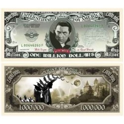 Set of 100 - Dracula Million Dollar Bill $45.92 Gags & Practical Joke Toys