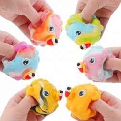 6 Pcs Pop Stress Balls Fidget Toy Pack Silicone Pop Fidget Ball Popper 3D Squeeze it Pop Ball Bubble Sensory Fidget Toys Anti...