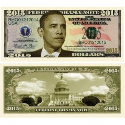 Set of 5 - Barack Obama 2015 Commemorative Dollar Bill $14.79 Gags & Practical Joke Toys