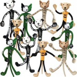 Halloween Bendable Figures Set of 12 3D Halloween Themed Dogs and Cats in 4 Different Designs Stress Relief Toys for Boys and...