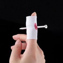 6pcs Halloween Trick Prank Tool Creative Nail Through Finger Spoof Prop for April Fool's Day $17.45 Gags & Practical Joke Toys