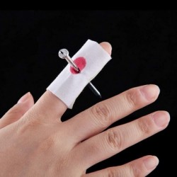 6pcs Halloween Trick Prank Tool Creative Nail Through Finger Spoof Prop for April Fool's Day $17.45 Gags & Practical Joke Toys