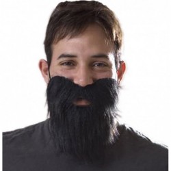 Loftus Lumberjack Mountain Man Beard & Moustache Set Black One Size $14.97 Gags & Practical Joke Toys