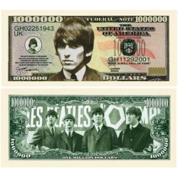 George Harrison Million Dollar Bill in Currency Protector - Best Gift for Beatles Fans $14.21 Gags & Practical Joke Toys