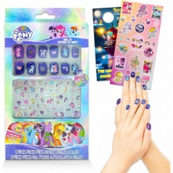 My Little Pony Nail Stickers Set for Girls Kids - Bundle with 66 My Little Pony Stick On Nails and Stickers for my little pon...