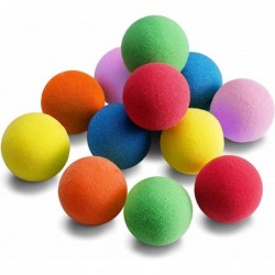 12 Pieces Soft Foam Balls - Lightweight Mini Play Balls for Safe Indoor Toys Fun - Vibrant Assorted Colors Balls - Unique Bir...