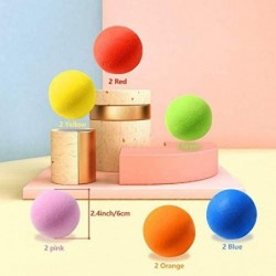 12 Pieces Soft Foam Balls - Lightweight Mini Play Balls for Safe Indoor Toys Fun - Vibrant Assorted Colors Balls - Unique Bir...