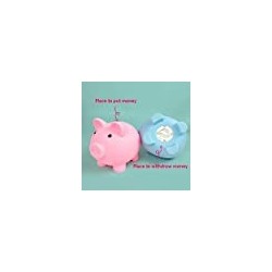 Cute Piggy Bank for Pig Money Bank Coin Bank for Boys and Girls My First Unbreakable Money Bank Large Size Decoration Savings...