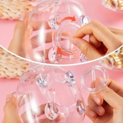 2 Pieces Piggy Bank Plastic Piggy Coin Bank Money Saving Box for Kids Boys Girls Adults (Clear) $36.82 Kids' Money Banks