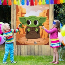 Galaxy Wars Baby Pin The Tail Games Party Supplies Pin The Frog on The Space Wars Poster Birthday Collection Favor Baby Showe...