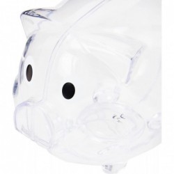 Transparent Plastic Piggy Bank/Money Box Transparent $20.25 Kids' Money Banks