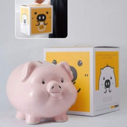 1PC Ceramic Piggy Bank Saving Piggy Box Gift Lovely Pig-Shaped Money Container for Kids Adults(Pink) $47.41 Kids' Money Banks