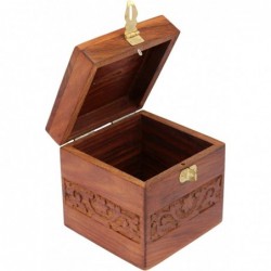 Wooden Coins Storage Box Money Bank with Carving Work and Lock. Piggy Bank for Kids Gift for Christmas Or Birthday $47.15 Kid...