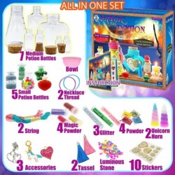 Magic Fairy Polyjuice Potion Kits for Kids - DIY 15+ Magical Reaction Bottles Witches' Potions Art Craft Kit Creative Toys fo...