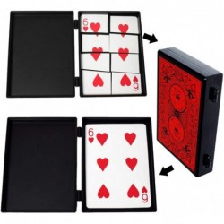 Professional Torn Playing Card Restore Magic Trick Box with Video Tutorial Close Up Magic Props Gimmick Case Toy for Kids and...