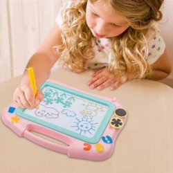 IKS85P [Travel Size] Magnetic Drawing Board for Toddlers Color Magna Erasable Doodle Pad for Kids Mess Free Write and Learn C...