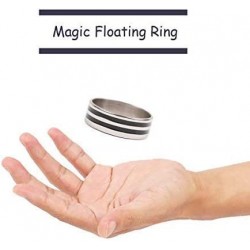 Magic Floating Ring Magic Tricks Invisible Magical Gimmick Magician Rings Stage Illusion Mentalism Mystery Toys for Kids Adul...