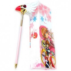 Kawaii Card Captor Sakura Magic Wands Star Wand Bird Head Wand Final Wand Cosplay Cane Ornaments for Girls (Pink Bird Head Ma...