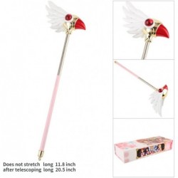 Kawaii Card Captor Sakura Magic Wands Star Wand Bird Head Wand Final Wand Cosplay Cane Ornaments for Girls (Pink Bird Head Ma...