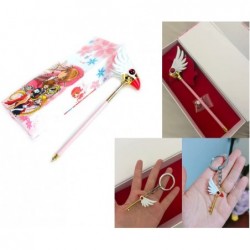 Kawaii Card Captor Sakura Magic Wands Star Wand Bird Head Wand Final Wand Cosplay Cane Ornaments for Girls (Pink Bird Head Ma...