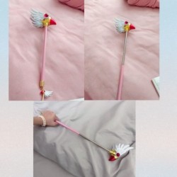 Kawaii Card Captor Sakura Magic Wands Star Wand Bird Head Wand Final Wand Cosplay Cane Ornaments for Girls (Pink Bird Head Ma...