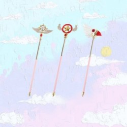 Kawaii Card Captor Sakura Magic Wands Star Wand Bird Head Wand Final Wand Cosplay Cane Ornaments for Girls (Pink Bird Head Ma...