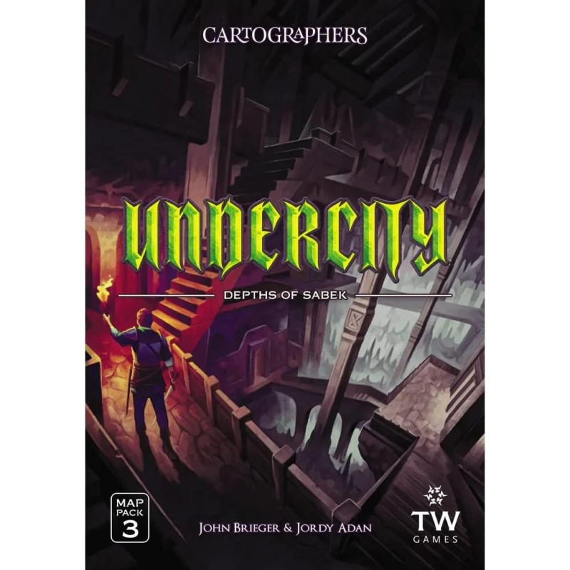 Games: Cartographers Map Pack 3 Undercity Board Game Expansion Flip and Write Strategy Family Game Fantasy Map Drawing Game 3...