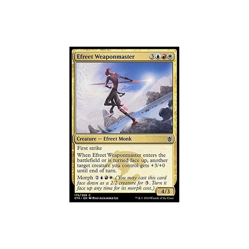 Efreet Weaponmaster (175/269) - Khans of Tarkir - Foil $11.88 Magic Kits & Accessories