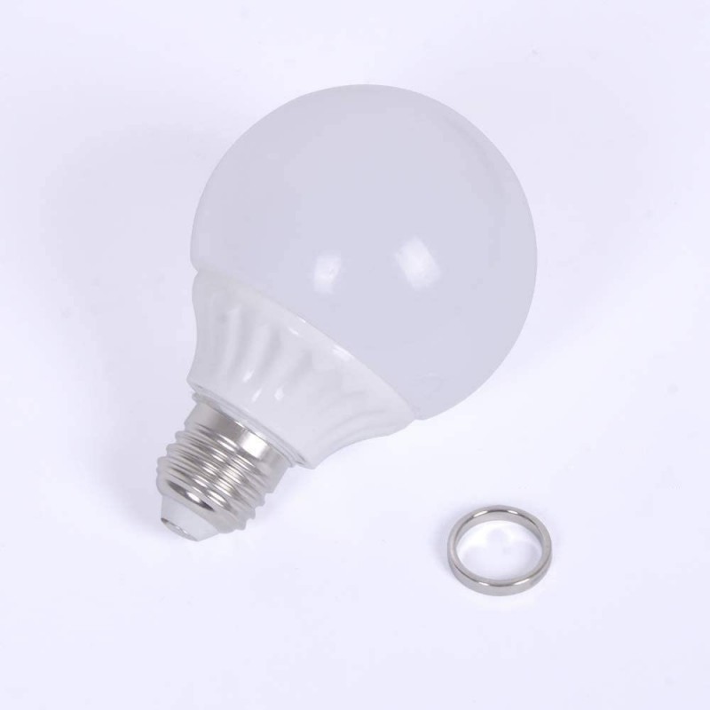 Magnet Control Magic Light Bulb(White Color with 1 Magnetic Ring) Magic Tricks Magician Stage Illusion Gimmick Props Mentalis...