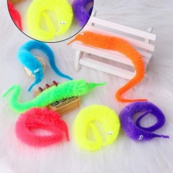 9 Pcs Magic Worms Toys 9 Inch Soft and Comfortable Polyester Fiber Wiggly Worms Fuzzy Worm Toys Use for Holiday Decorations H...