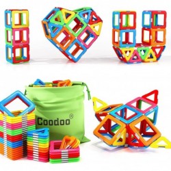 Upgraded Magnetic Blocks Tough Building Tiles STEM Toys for 3+ Year Old Boys and Girls Learning by Playing Games for Toddlers...