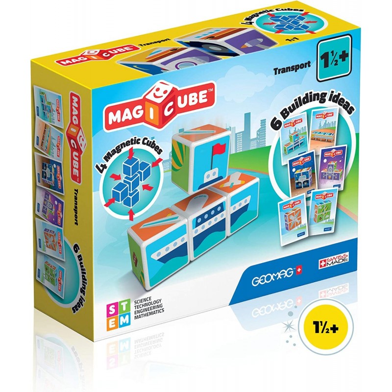 Magnetic Toys | Magnets for Kids | STEM-endorsed Educational Building Cube Set for Creativity & Learning Fun | Swiss-Made | A...